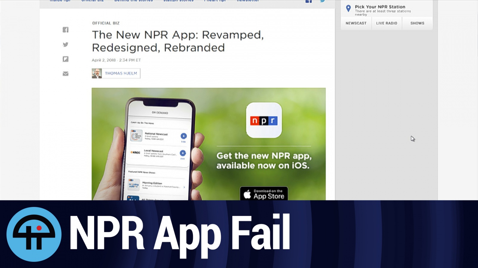 Npr App Ios The New NPR App Redesign Makes Us Sad