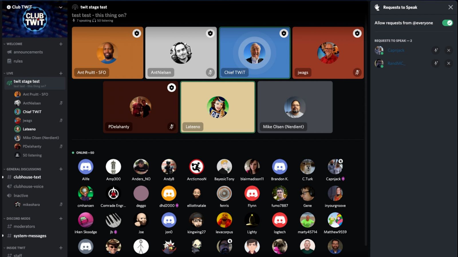 Is This Thing On? - Testing Discord Stage Channels