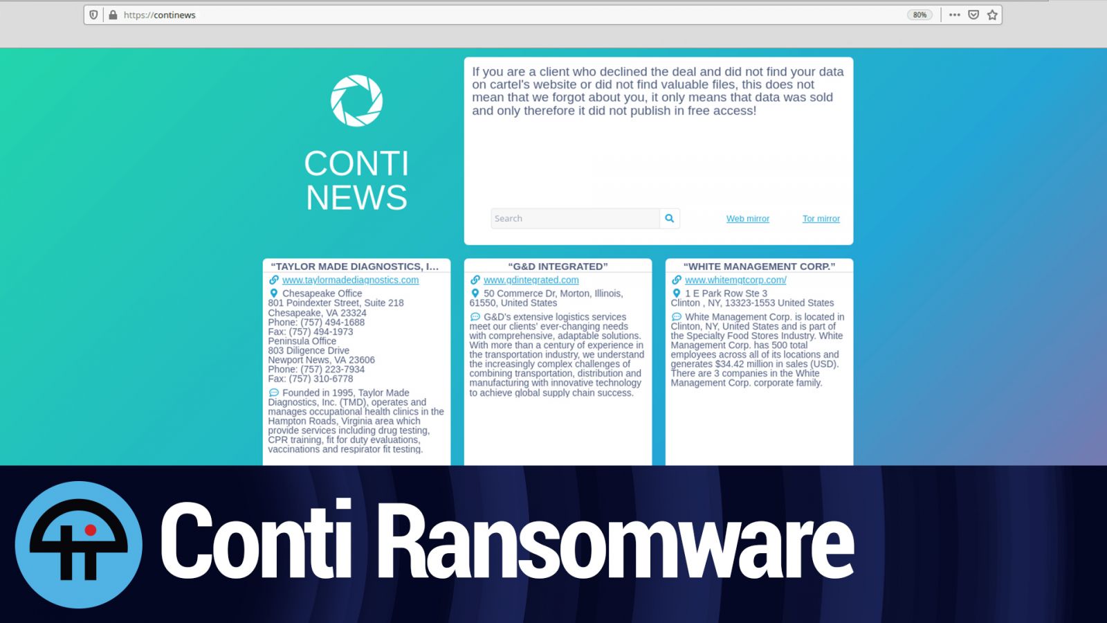 A Look At Conti Ransomware