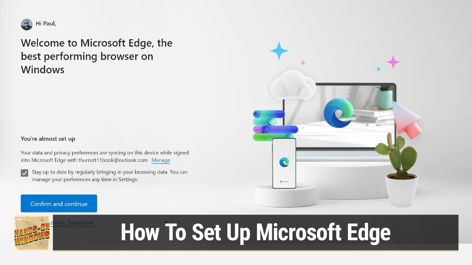 How To Set Up Miscrosoft Edge
