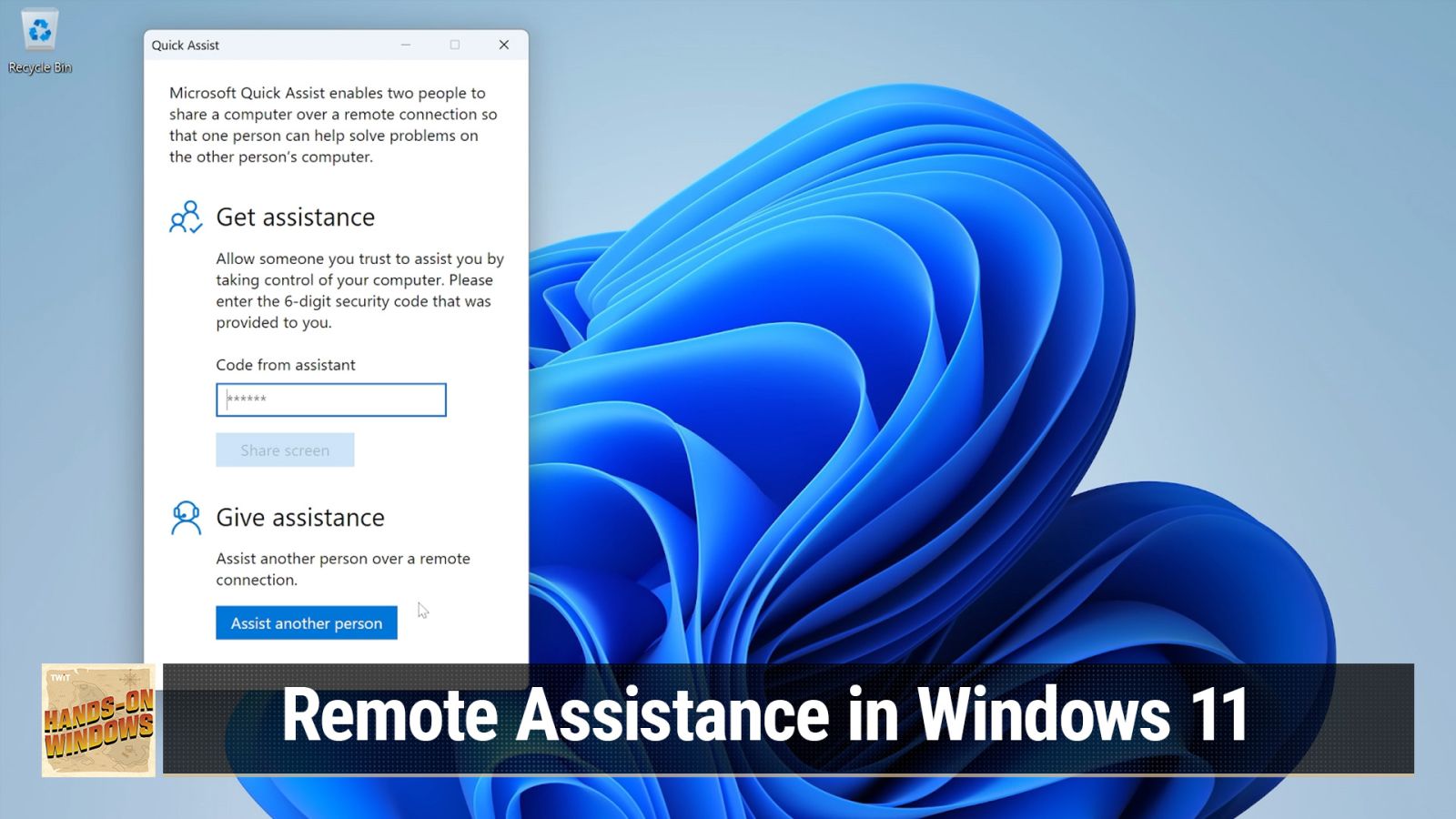 How to Use Quick Assist