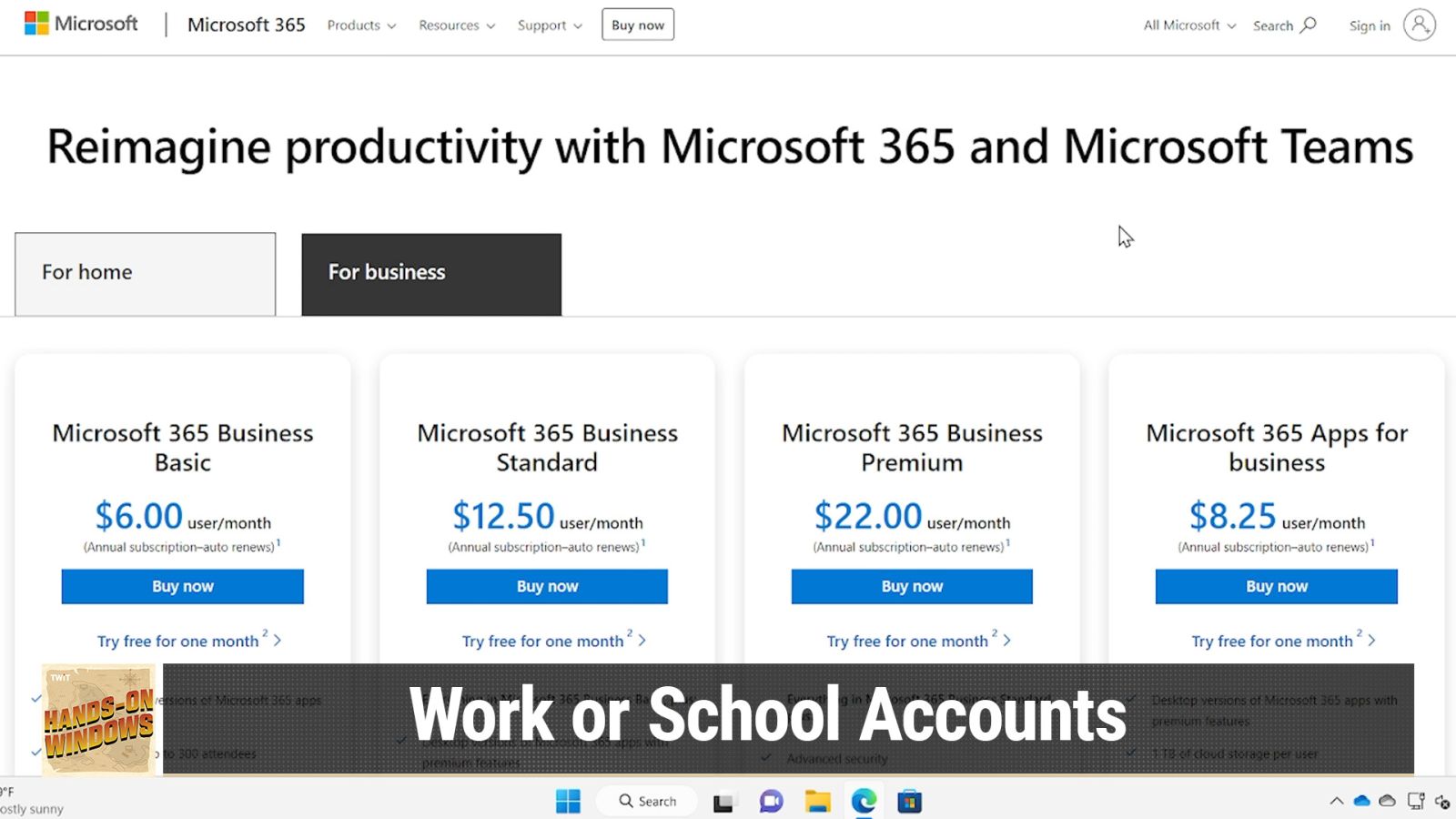 Working with Microsoft 365