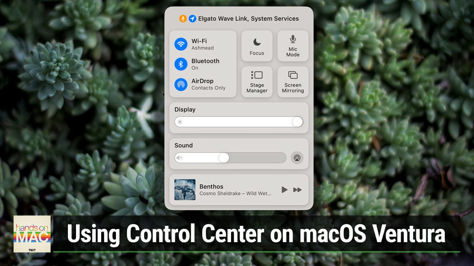 Control Wi-Fi, Bluetooth, Volume, Focus Modes, and More