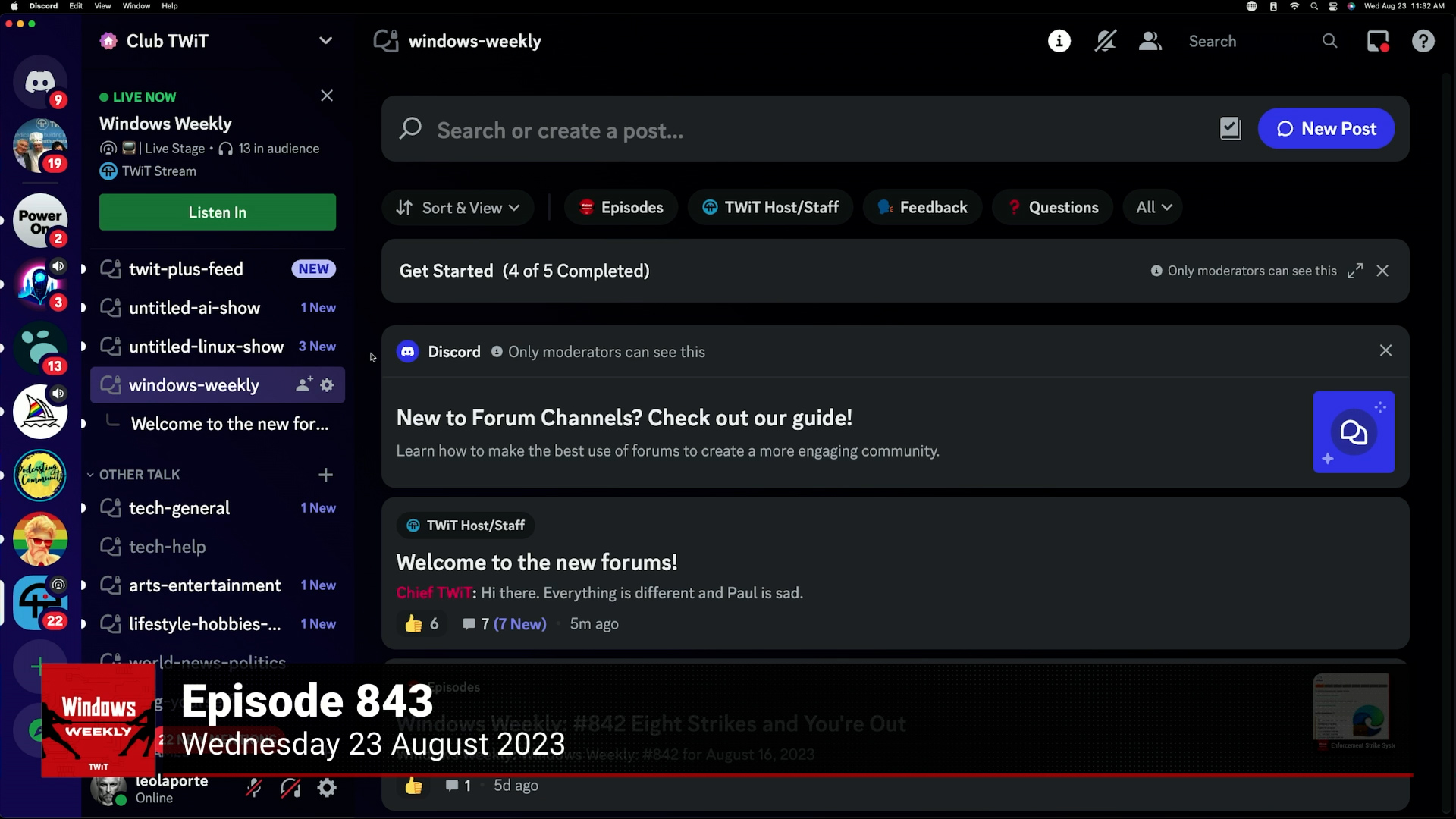 Club TWiT Discord Forums