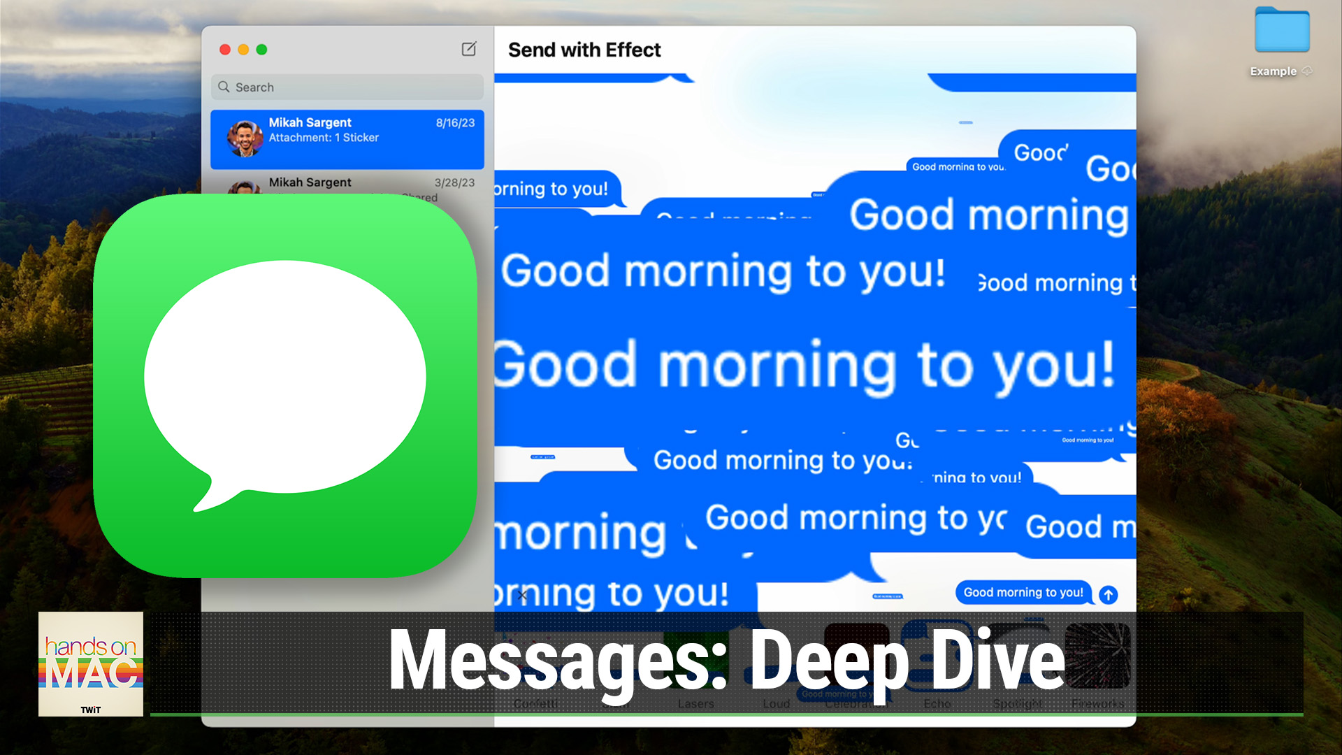 Using the Messages App on macOS