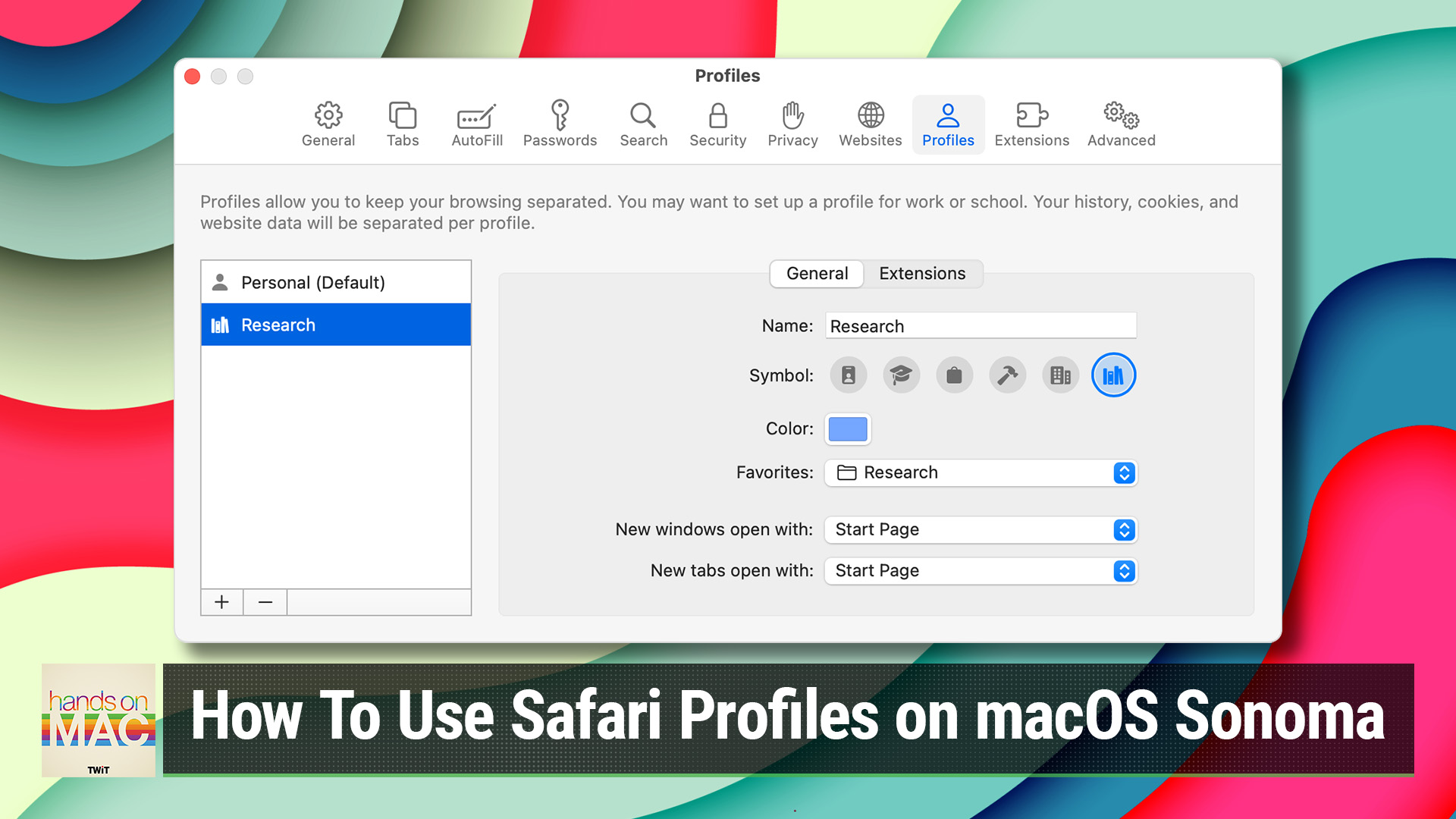 How To Use Safari Profiles on macOS Sonoma