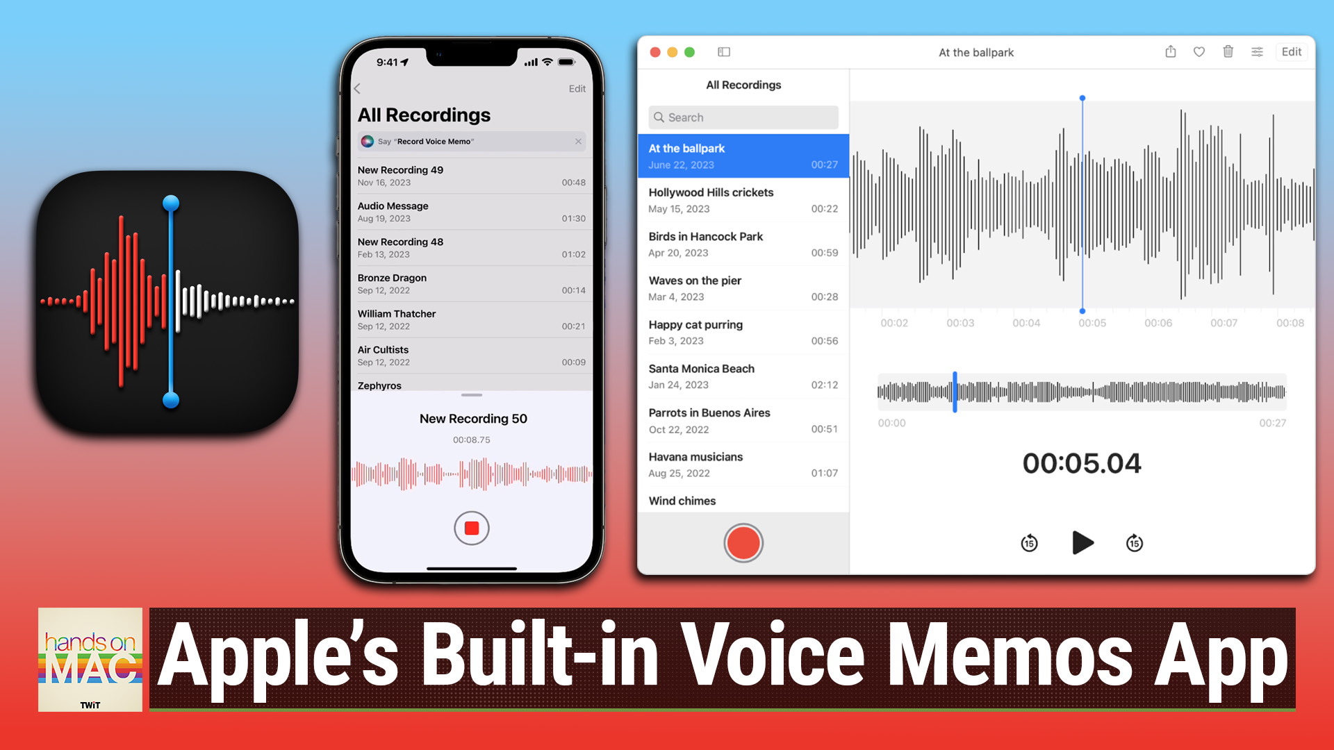 Voice Memos for Recording Audio (Hands-On Mac #130)