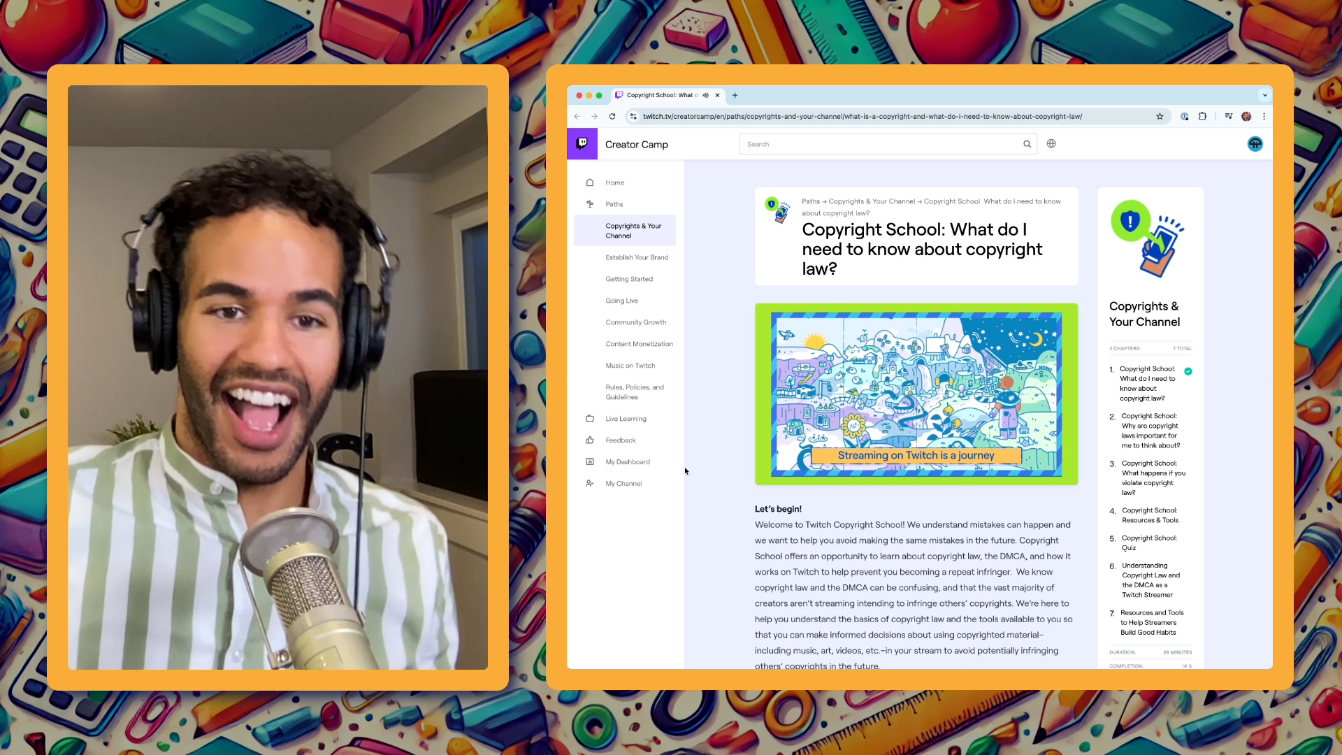 Twitch's Creator Camp & copyright