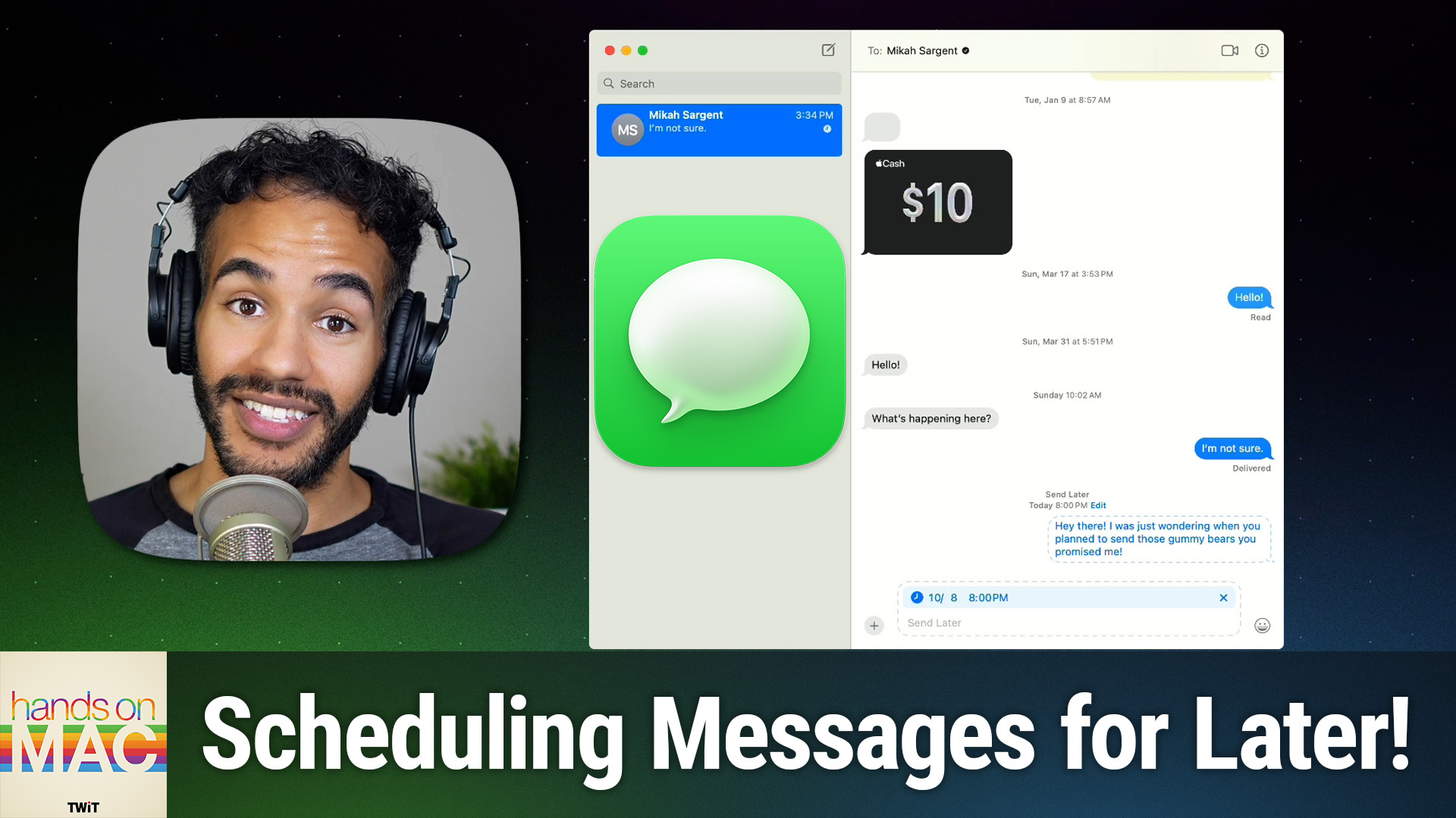 Schedule Messages To Send Later (Hands-On Mac #153)