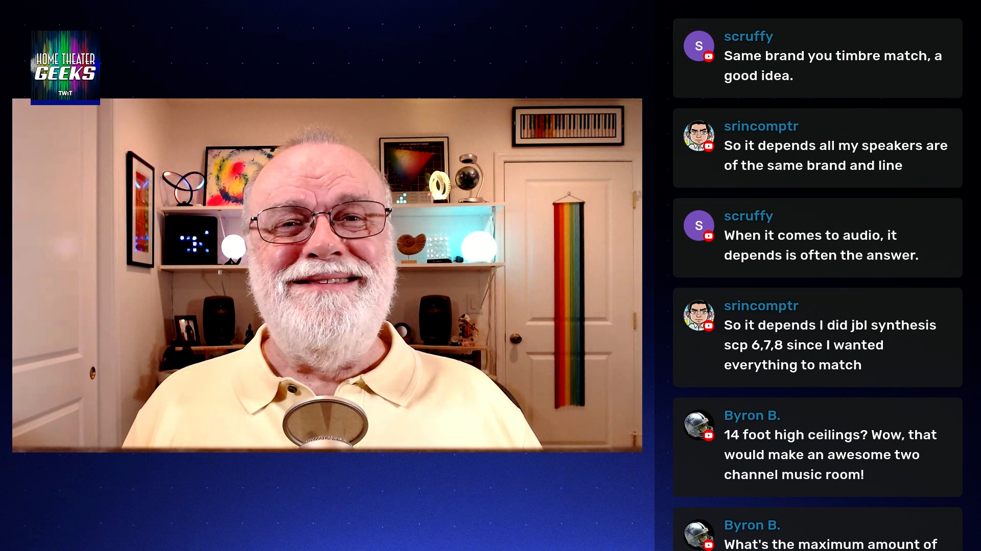 Home Theater Geeks chatroom replies!