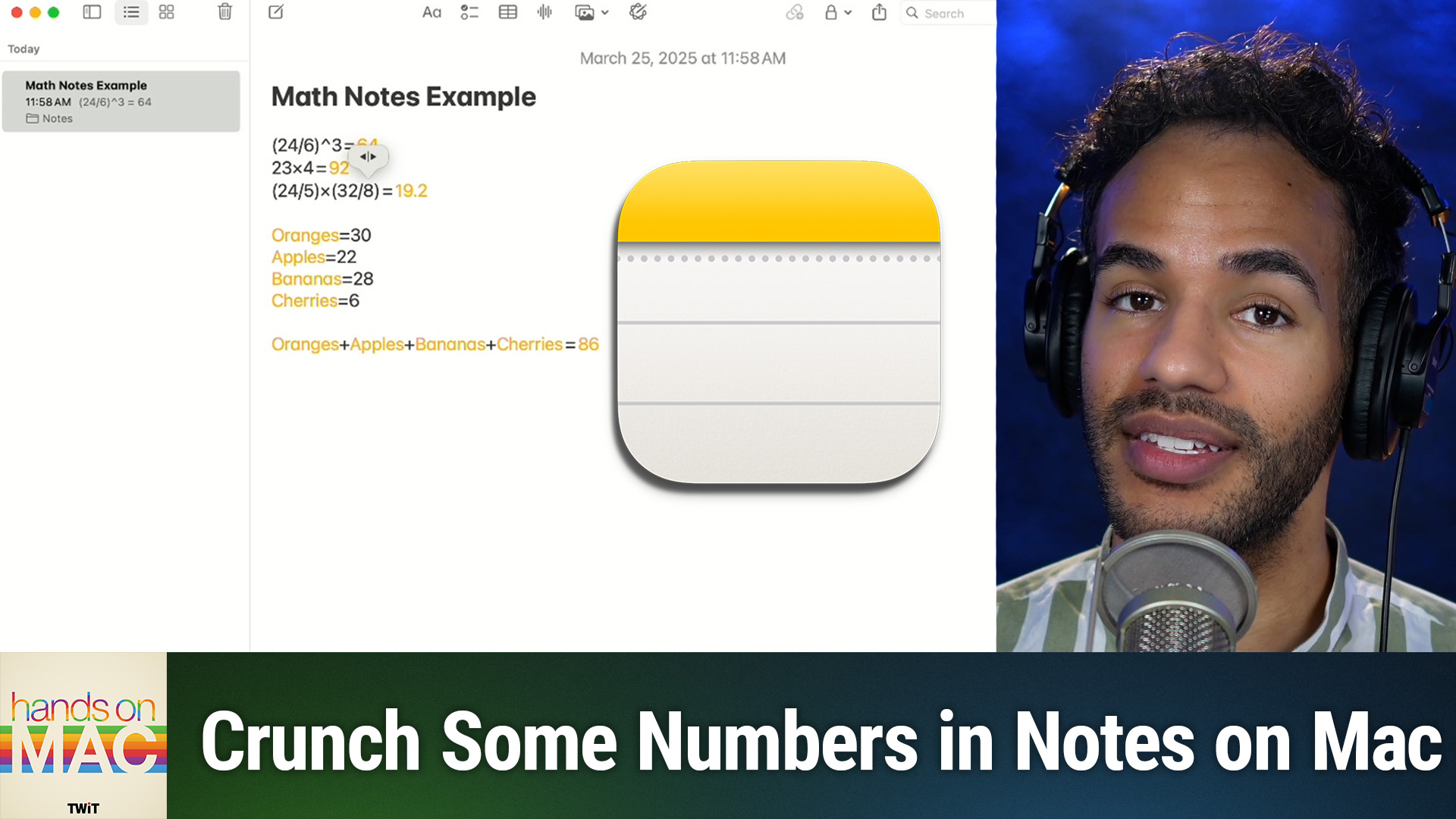 Hands-On Apple: Solve Math in Notes