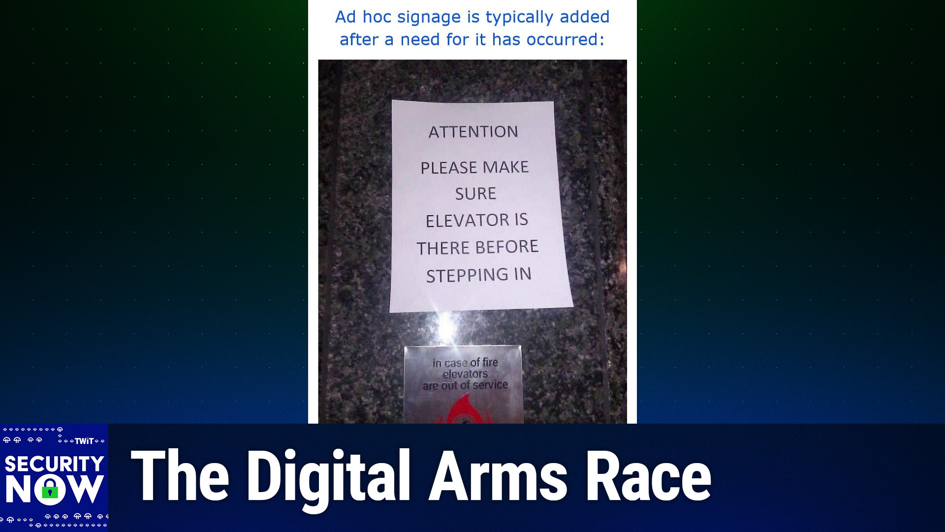Security Now: Going on the Offensive