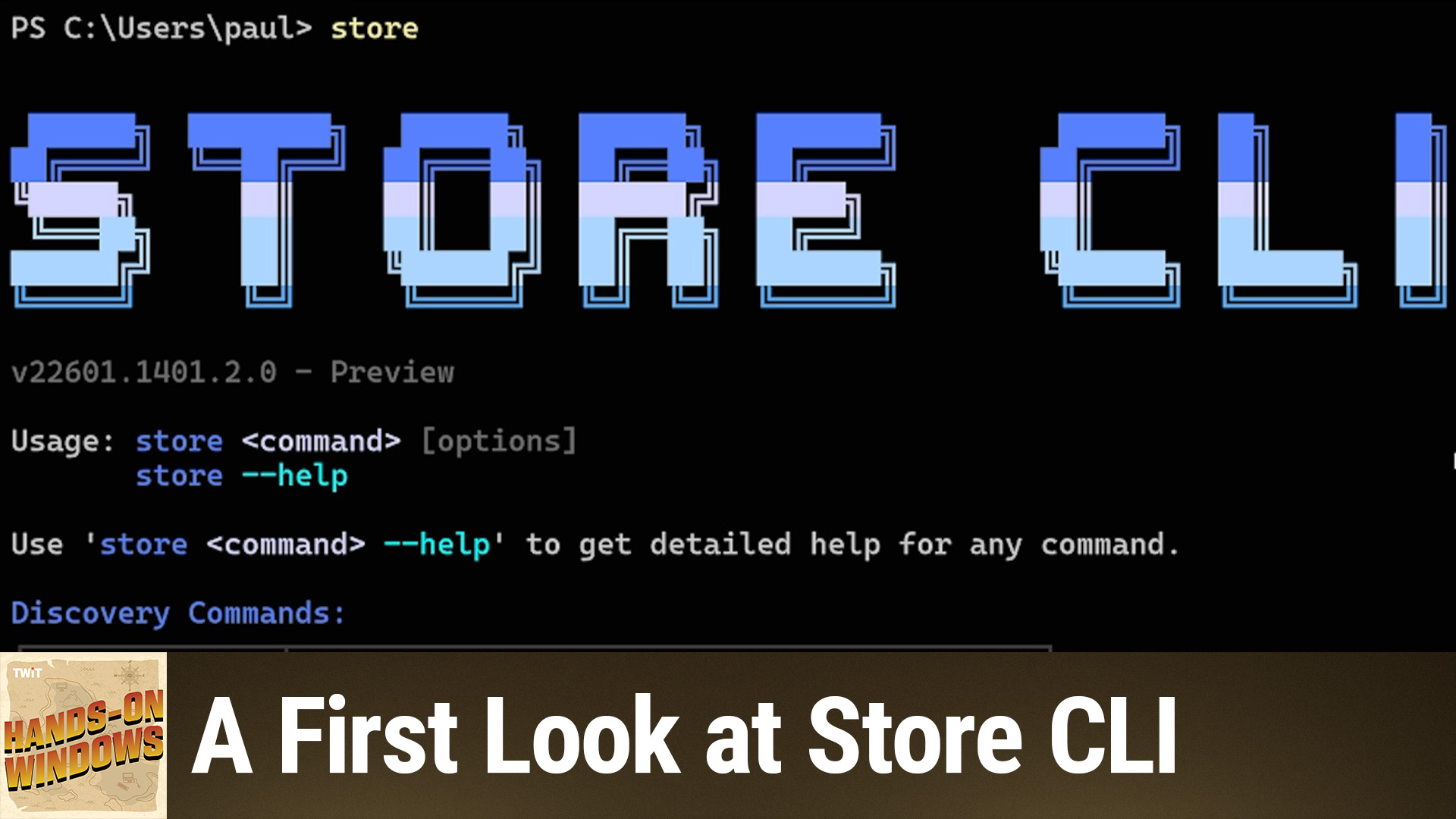 Hands-On Windows: A First Look at Store CLI