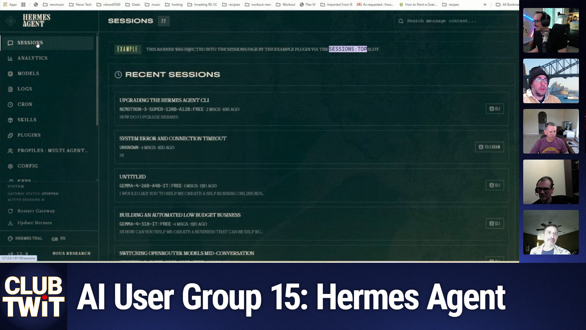 Club TWiT AI User Group: Building Your Own AI Assistant – From Hermes to OpenClaw