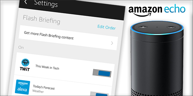 Amazon Echo Flash Briefing