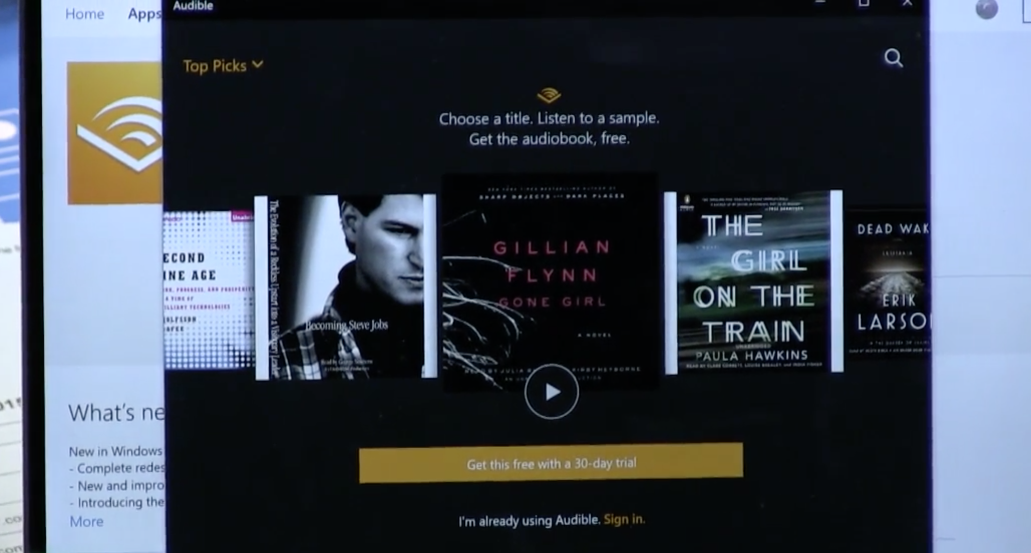 Audible for Windows 10