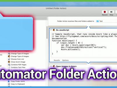 Writing Your Own Folder Actions with Automator