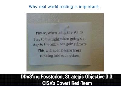 DDoS’ing Fosstodon, Strategic Objective 3.3, CISA's Covert Red-Team