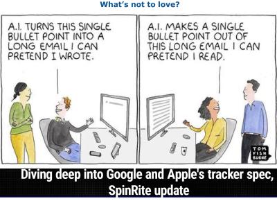 Diving deep into Google and Apple's tracker spec, SpinRite update