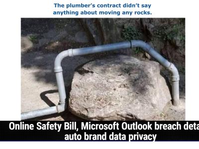Online Safety Bill, Microsoft Outlook breach details, auto brand data privacy