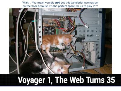 SN 966: Morris The Second - Voyager 1, The Web Turns 35