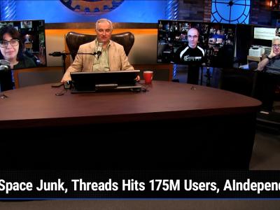 TWiT 987: Often Plagiarized, Never Equalled - Sapce Junk, Threads Hits 175M Users, AIndependence