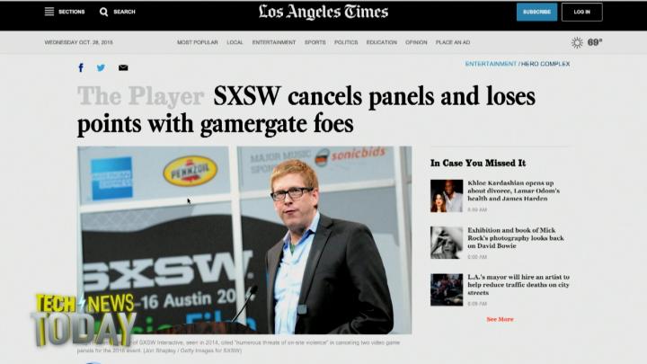 Two SXSW panels generally covering harassment in online gaming were canceled because of actual threats.