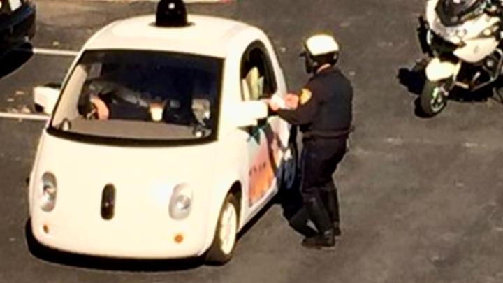 Google Self-driving car got pulled over