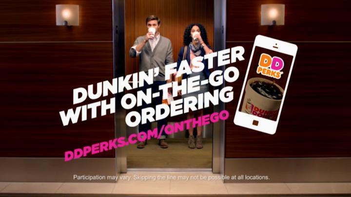 Dunkin’ Donuts launches On-The-Go ordering at 124 restaurants.