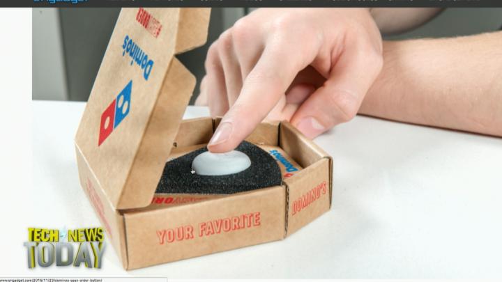 Domino's lets you order a pizza with the push of a button.