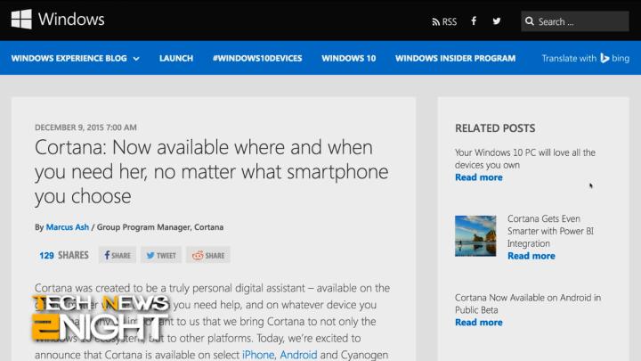 Cortana for your phone