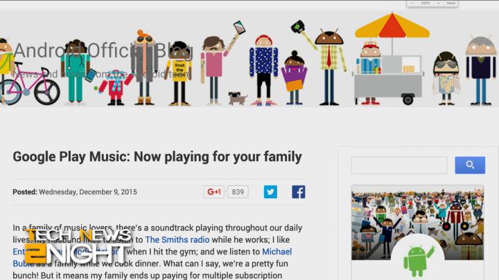 Google Play Music for your family