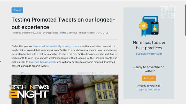 Twitter Ads for Stray Viewers: TN2 484