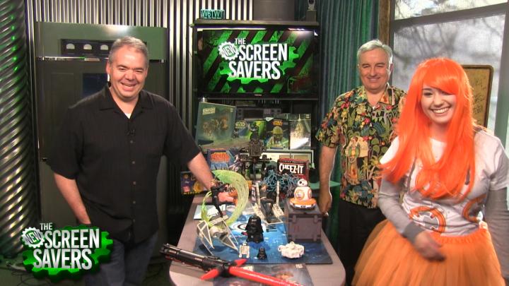 Leo Laporte, Alex Lindsay, and Carly Perkins as BB-8