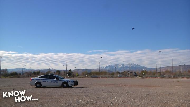 Hexo+ tracking a police cruiser 