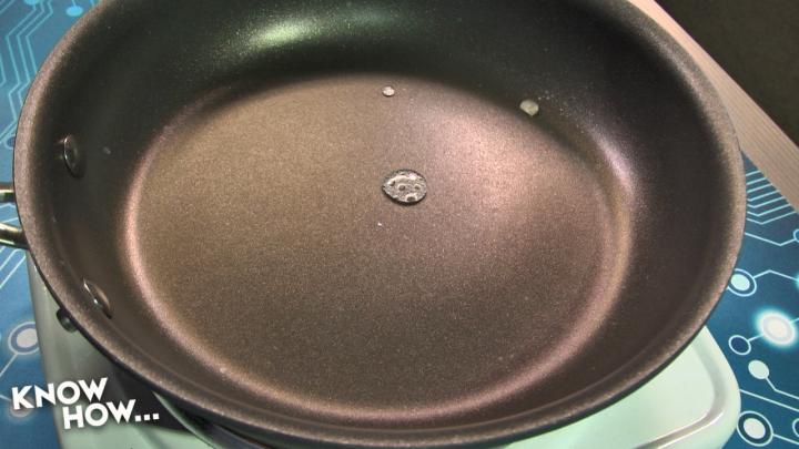 Water on a hot pan