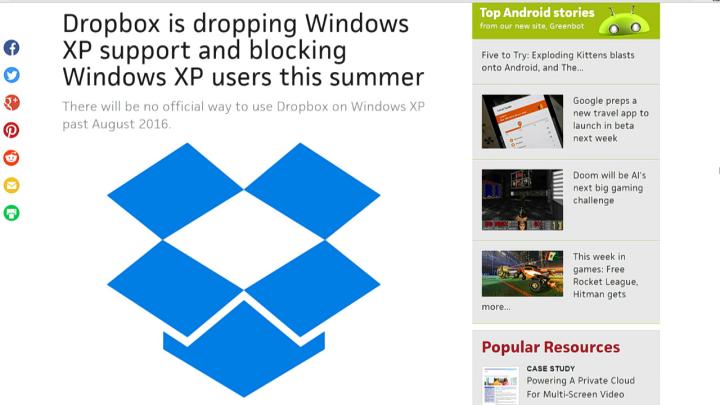 Opera's Free VPN, UL's IoT Fee, and Dropbox Drops XP