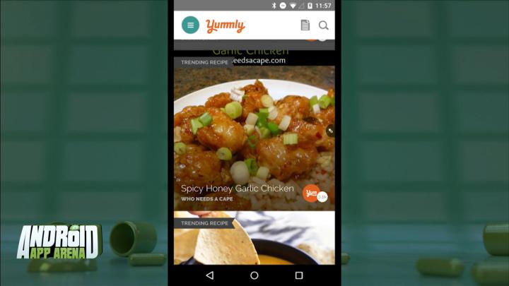 Yummly Recipes and Shopping List
