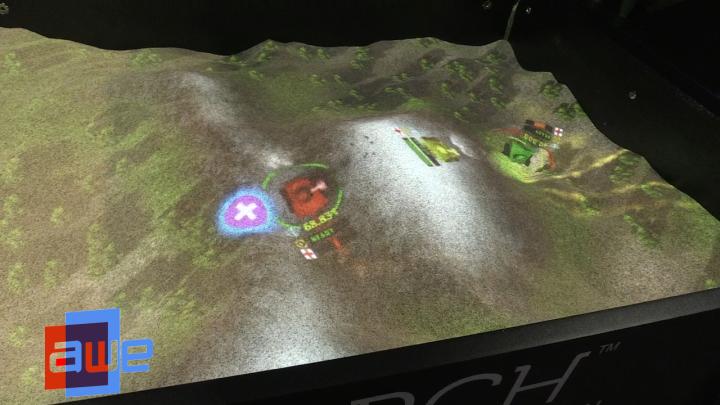 Torch augmented reality sandbox
