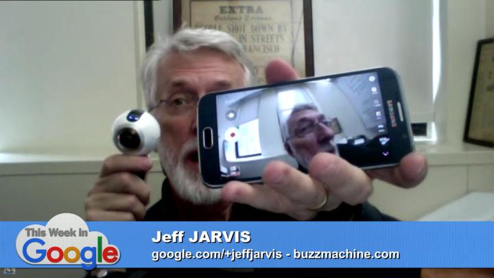 Jeff Jarvis with the Samsung Gear 360
