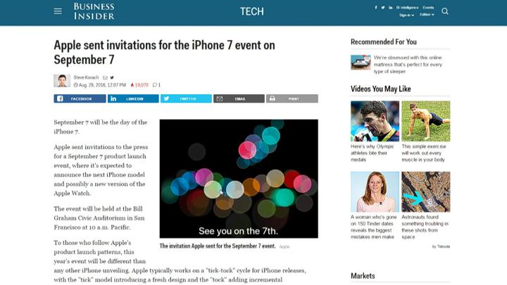 Apple See You on the 7th Event Invite