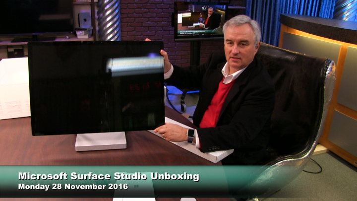 Leo Laporte and the Microsoft Surface Studio