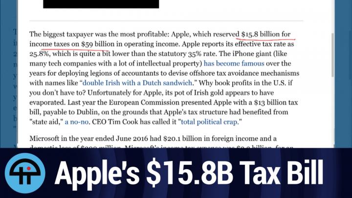 Apples $15.8B Tax Bill