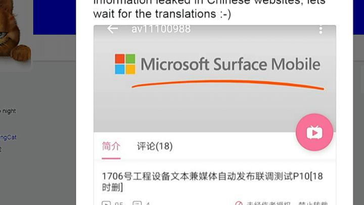 Microsoft Surface Mobile Rumors