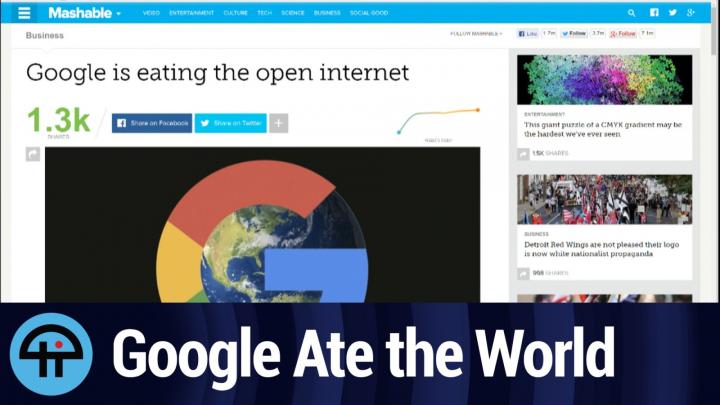 Google is eating the open internet