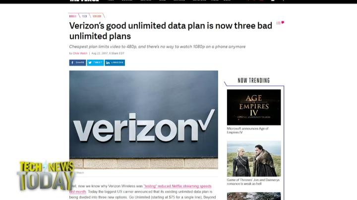 Verizons good unlimited data plan is now three bad unlimited plans - TheVerge
