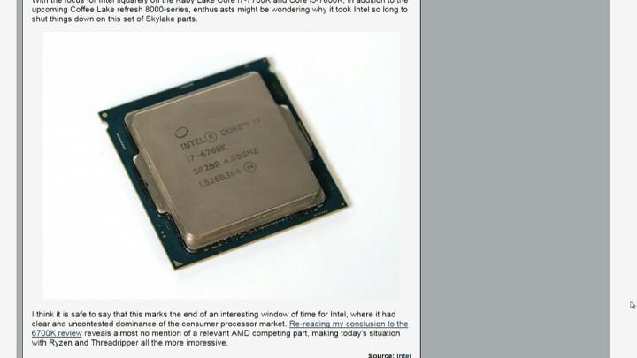 An End of an Era for Intel