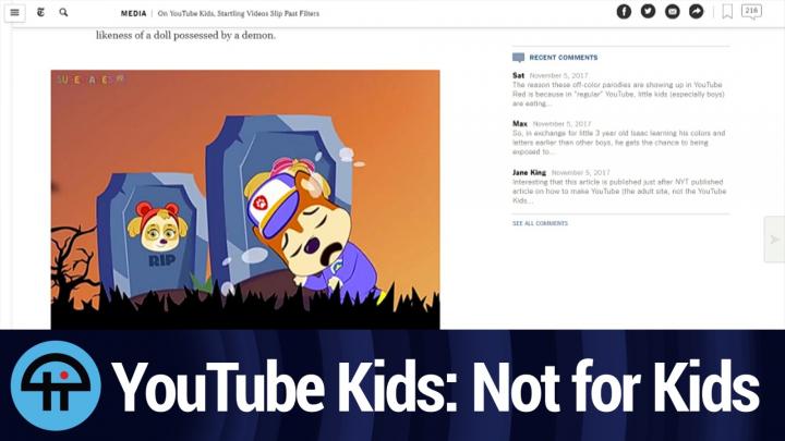 YouTube Kids: Not for Kids