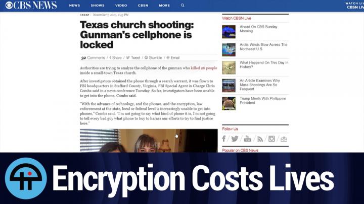 DOJ: Phone Encryption Costs Lives