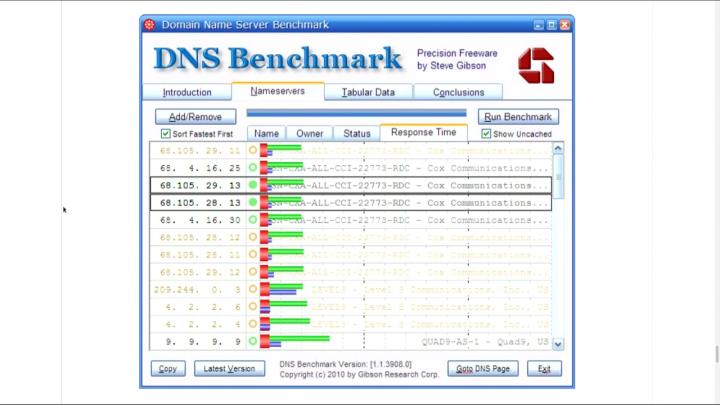 DNS Benchmark